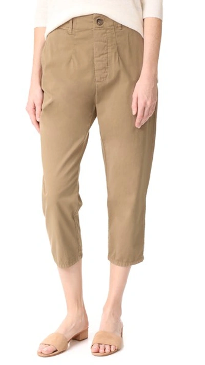 James Perse Dropped Crotch Khaki Pants In Vicuna