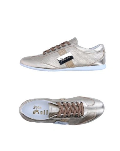 John Galliano Sneakers In Platinum