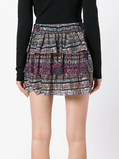 Shop Iro Snake-print Tiered Skirt