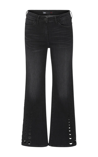 3x1 Midway Dot Mid-rise Flared Jeans