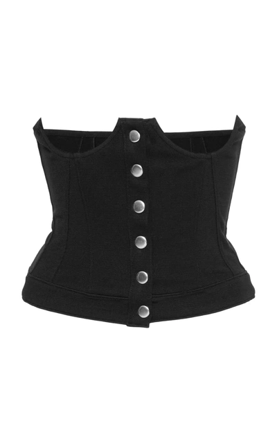 Shop Fleur Du Mal Stretch-knit Corset