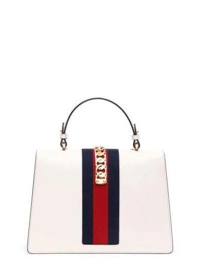 Shop Gucci 'sylvie' Crossbody Bag In White/multi