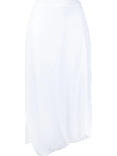 Stella Mccartney Stretch Midi Skirt In White