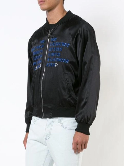 Shop Enfants Riches Deprimes Germs Bomber Jacket In Black