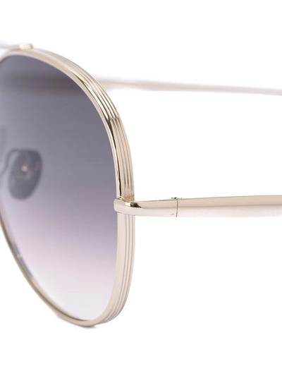Shop Chloé Eyewear Nola Sunglasses - Metallic