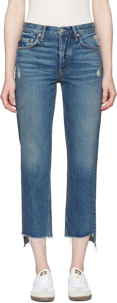 Shop Grlfrnd Blue Helena Jeans In G53 Close To You