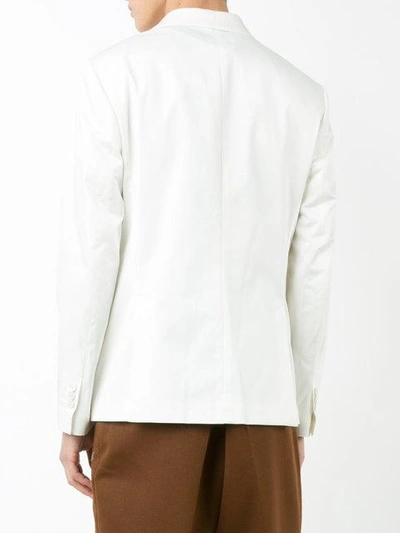 Shop Neil Barrett Single-breasted Jacket - White