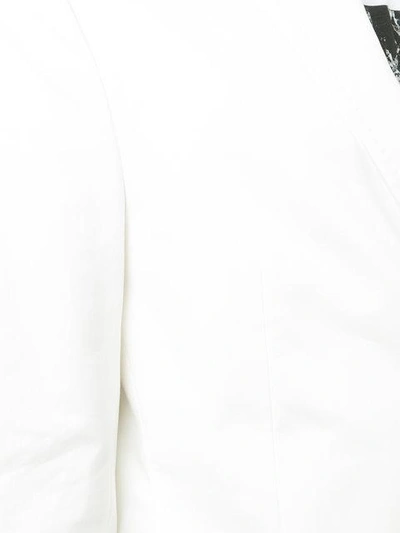 Shop Neil Barrett Single-breasted Jacket - White
