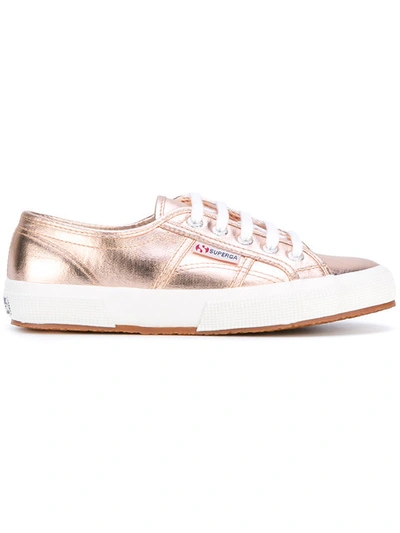 Superga Classic Lace-up Trainers In Metallic
