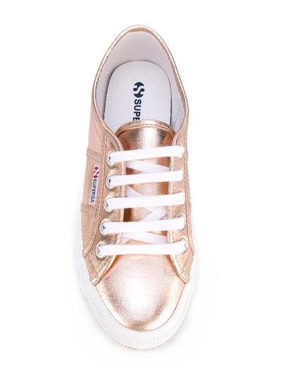 Shop Superga Classic Lace-up Sneakers In Metallic