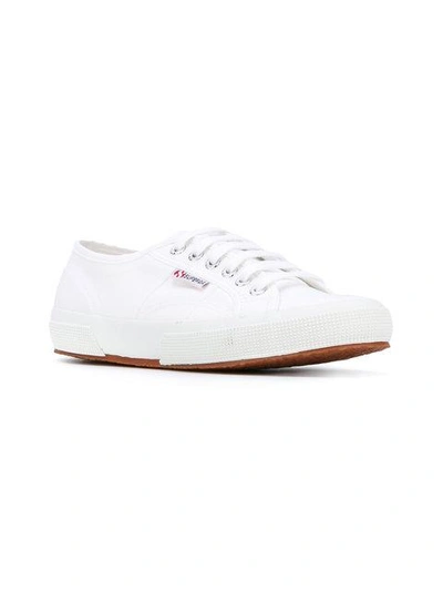 Shop Superga Classic Lace-up Sneakers In White