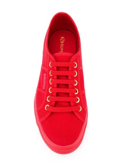 Shop Superga Classic Lace-up Sneakers In Red