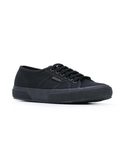Shop Superga Classic Lace-up Sneakers In Black