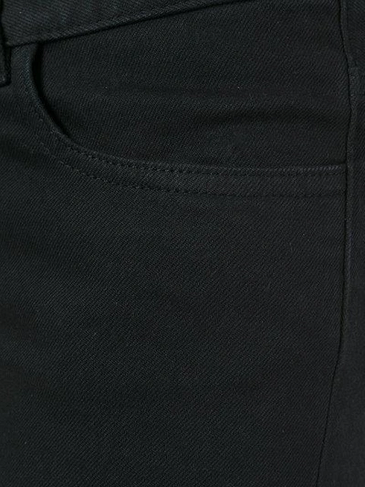 Shop Apc Cropped Skinny Jeans In Black