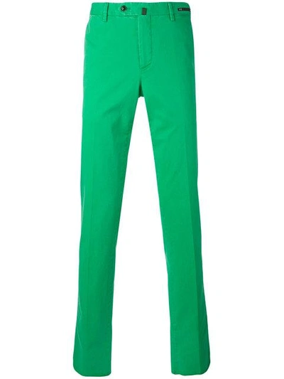 Shop Pt01 Slim-fit Trousers In Green