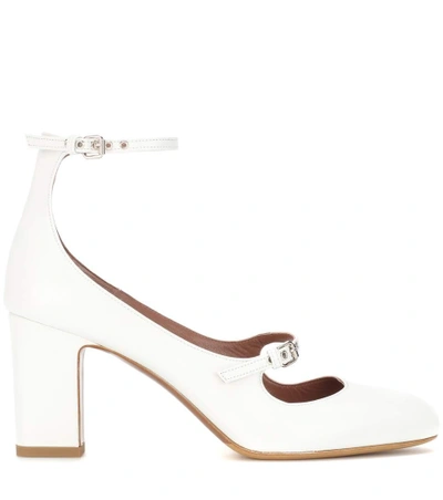 Shop Tabitha Simmons Tutu Leather Pumps In White