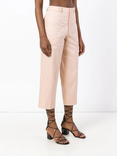 Shop Chloé Lightweight Cropped Trousers