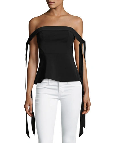 Keepsake Another World Bodice Crop Top In Black