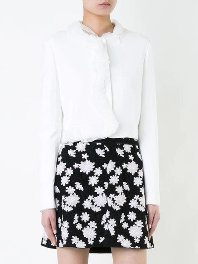 Shop Giambattista Valli Organza Ruffled Jacket