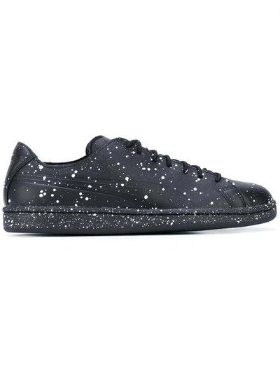 Puma X Daily Paper Men's Match Splatter Lace Up Trainers In Black | ModeSens
