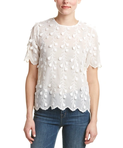 Endless Rose Embroidered Lace Top' In Off White