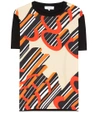 CARVEN SILK AND COTTON T-SHIRT,P00246676