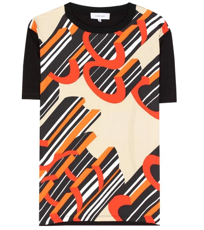 Carven Print Cotton & Silk T-shirt Dress In Multicoloured