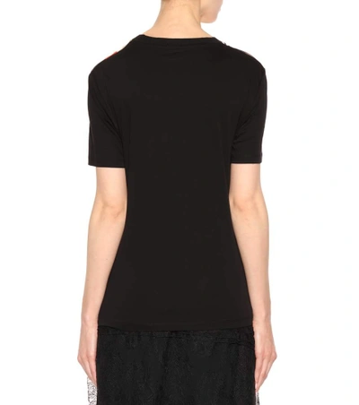 Shop Carven Silk And Cotton T-shirt In Multicoloured