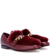 BOYY Loafur fur-trimmed leather loafers