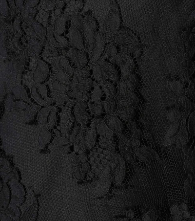 Shop Zimmermann Asymmetric Silk Lace Top In Black