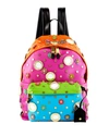 MOSCHINO TRINKET EMBELLISHED LEATHER BACKPACK, MULTI, MULTI COLORS