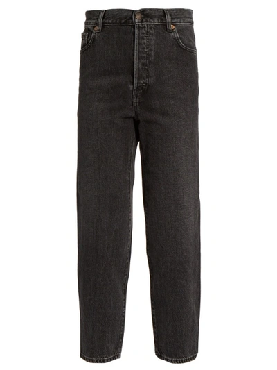 Vetements X Levi's High-rise Cropped Jeans In Washed-black