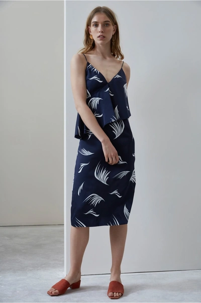 C/meo Collective Nothing Even Matters Dress In Navy Wings