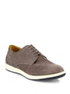 GIORGIO ARMANI Perforated Suede Derby Shoes