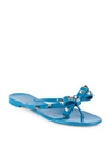 Valentino Garavani Rockstud Jelly Sandals In Blue