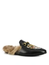 GUCCI Princetown Tiger Fur-Lined Slippers