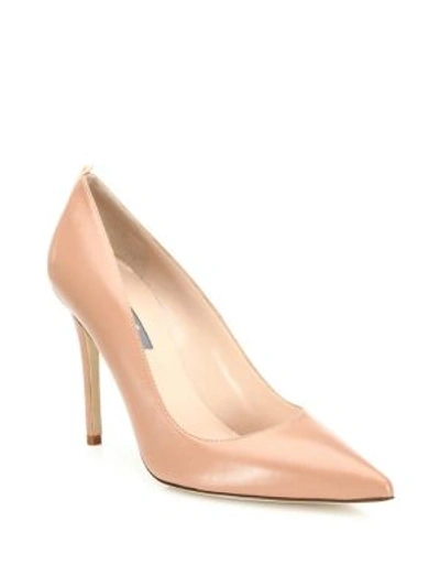 Sjp By Sarah Jessica Parker Fawn Leather Point Toe Pumps In Tan