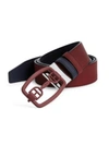 BALLY Logo Buckle   Leather Belt