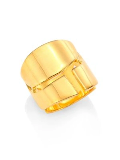 Maiyet Signature Cutout Crescent Moon Ring In Gold
