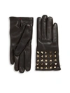 VALENTINO GARAVANI All Over Studs Leather Gloves
