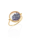AURELIE BIDERMANN Blue Sapphire & 18K Yellow Gold Chivor Ring
