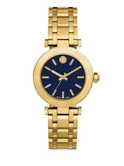 Shop Tory Burch Classic Goldtone Stainless Steel Bracelet Watch