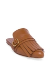 MARNI Leather Tassel Slides