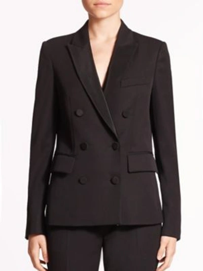 Shop Stella Mccartney Karen Wool Tuxedo Jacket In Black