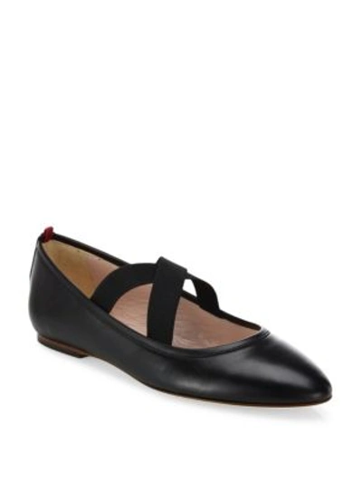 Sjp By Sarah Jessica Parker Matinee Leather Flats In Black