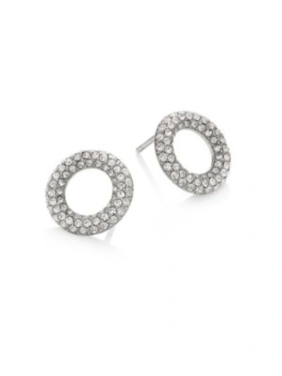 Michael Kors Brilliance Pavé Crystal Stud Earrings/silvertone