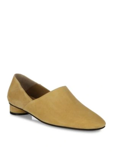 Shop The Row Noelle Suede Loafers In Sahara