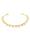 TORY BURCH Faux-Pearl Bud Collar Necklace