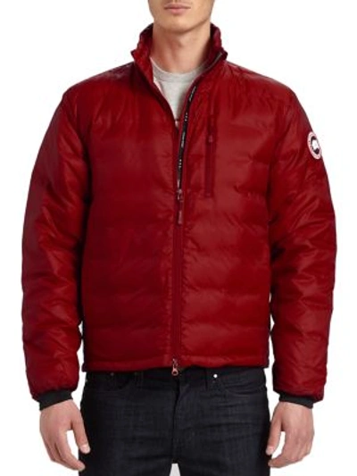 Canada Goose Lodge Down Jacket In Redwood Brown | ModeSens