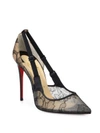 CHRISTIAN LOUBOUTIN Hot Jeanbi 100 Lace Point Toe Pumps